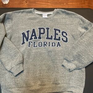 Naples Florida Men's Crewneck Sweater - Gray